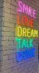 SMILE LOVE DREAM TALK DRINK